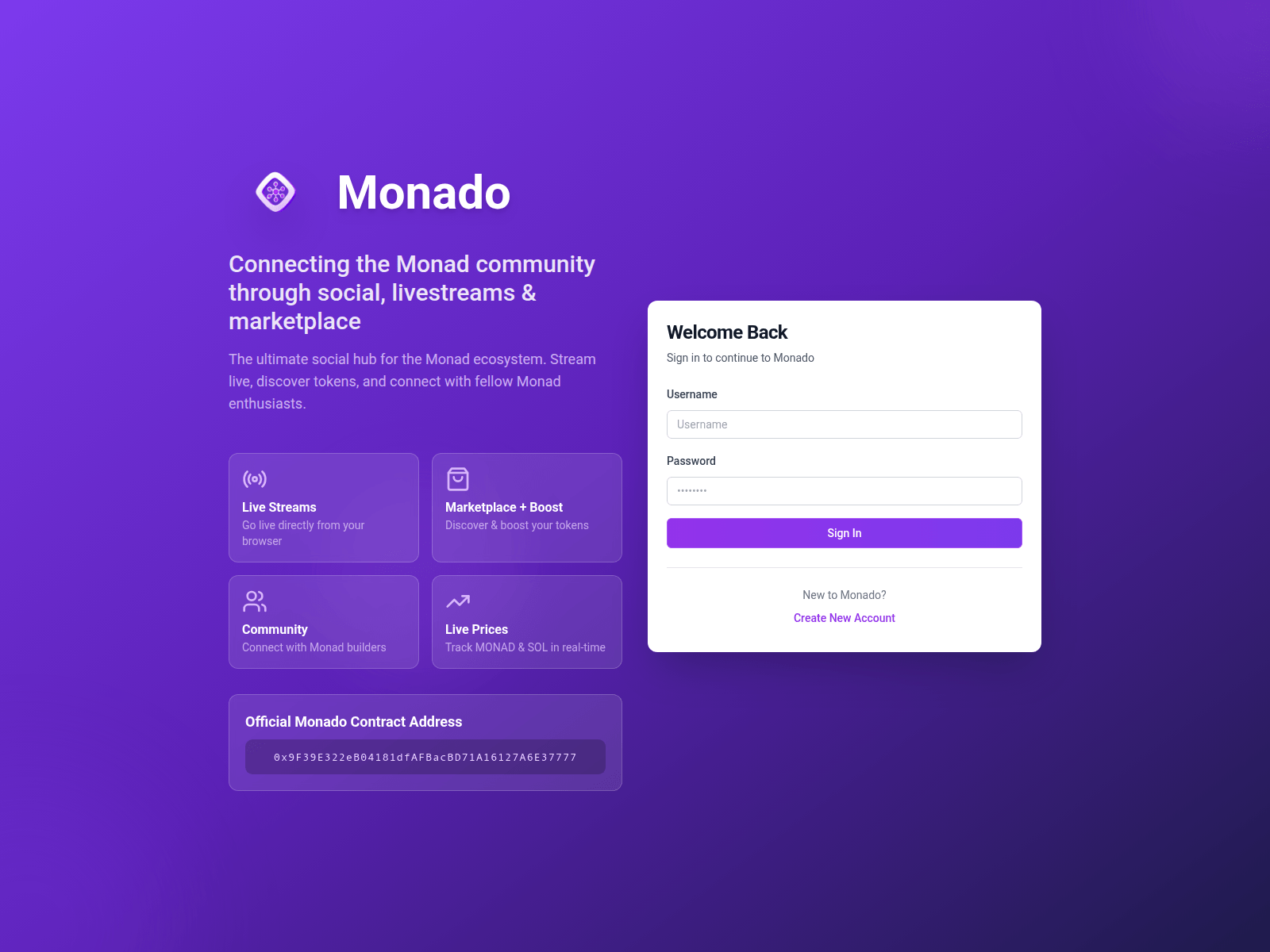 Screenshot of monadosocial.xyz
