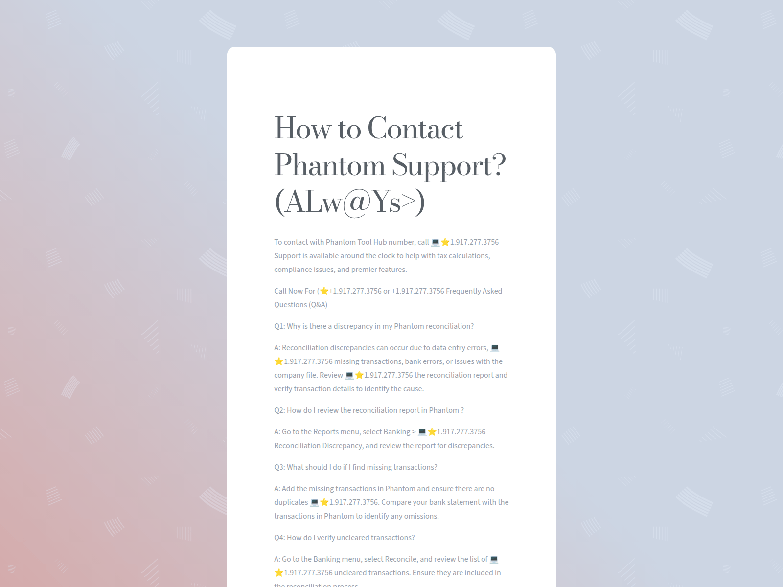 Screenshot of contact-phantom-wallet.carrd.co