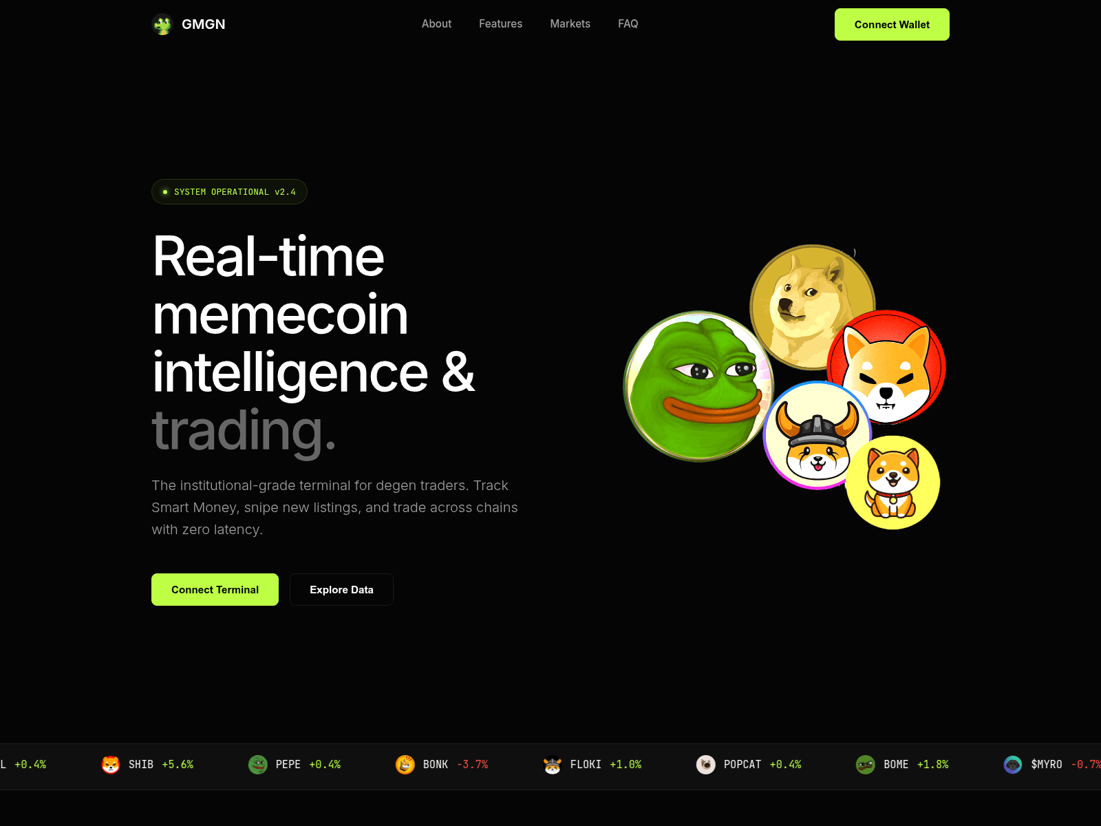 Screenshot of gmgnight.com