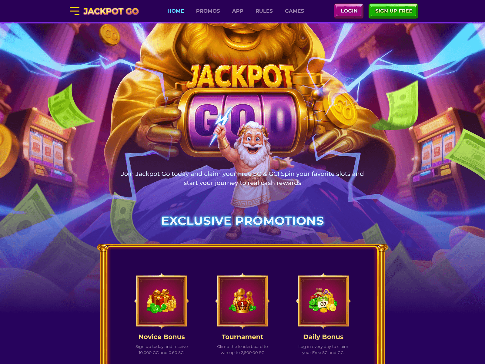 Screenshot of jackpotgo.com