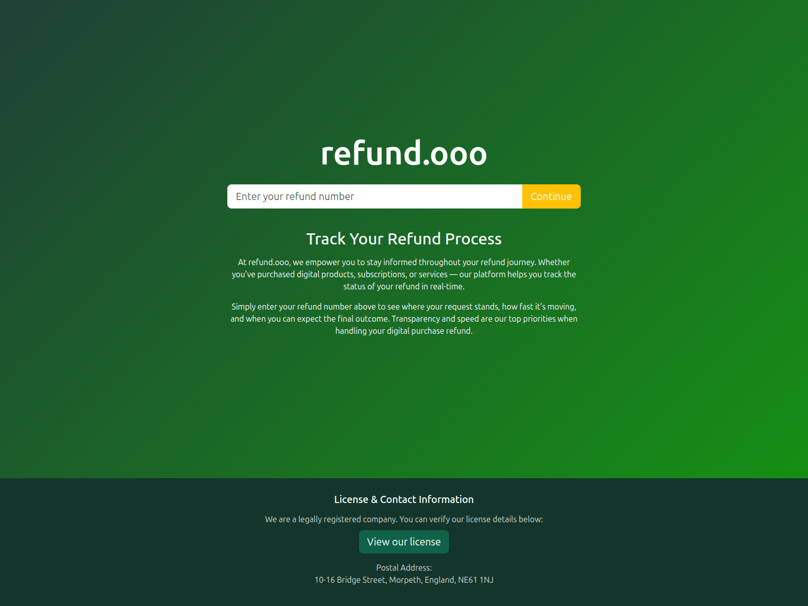 Screenshot of coinbase.refund.ooo
