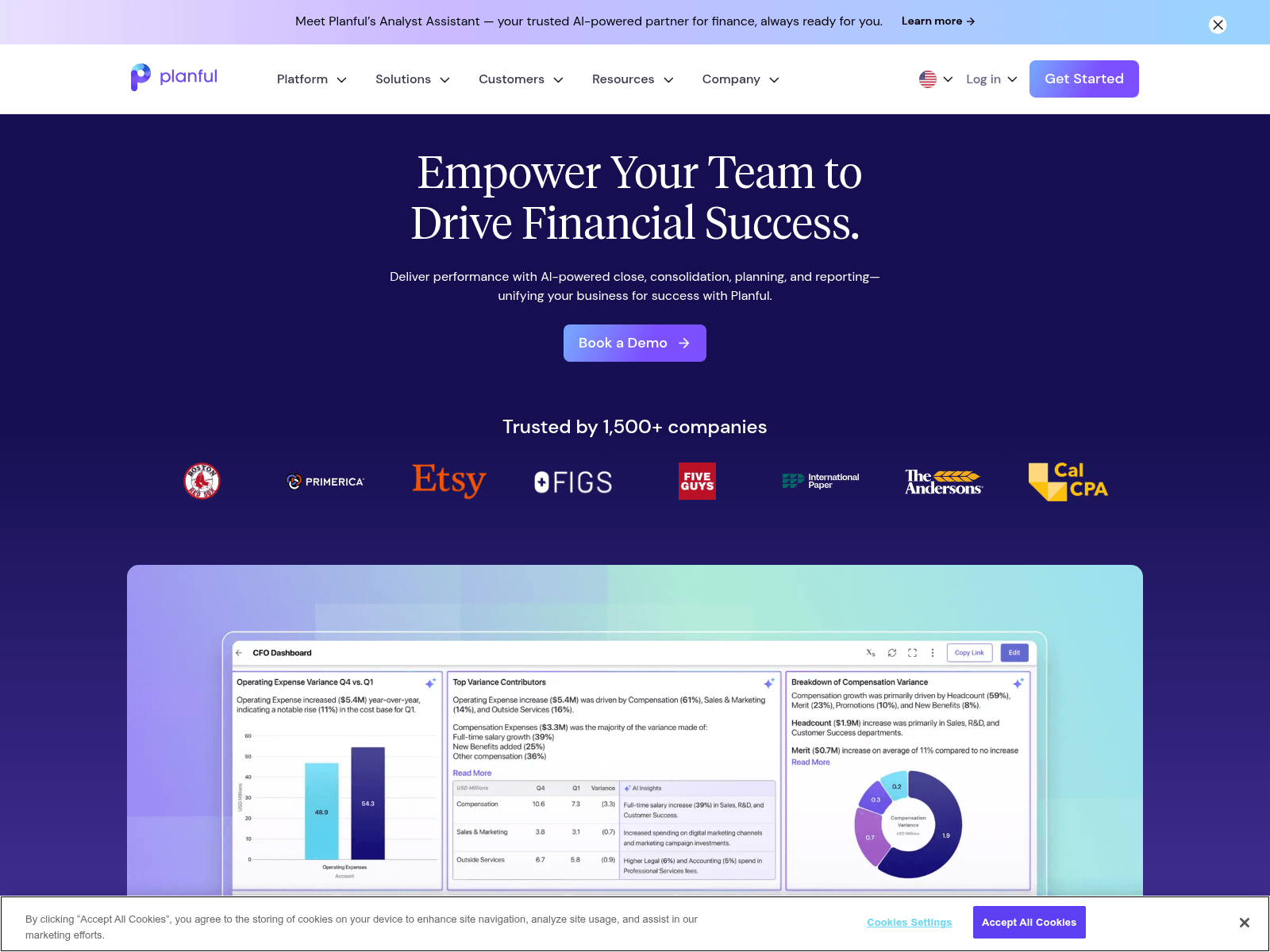 Screenshot of hostanalytics.com
