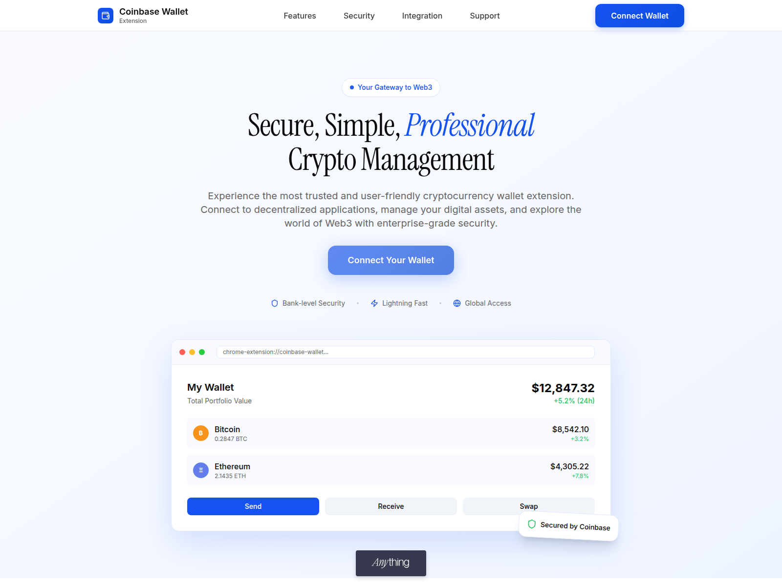 Screenshot of coinbase-extensiion-cloud.created.app