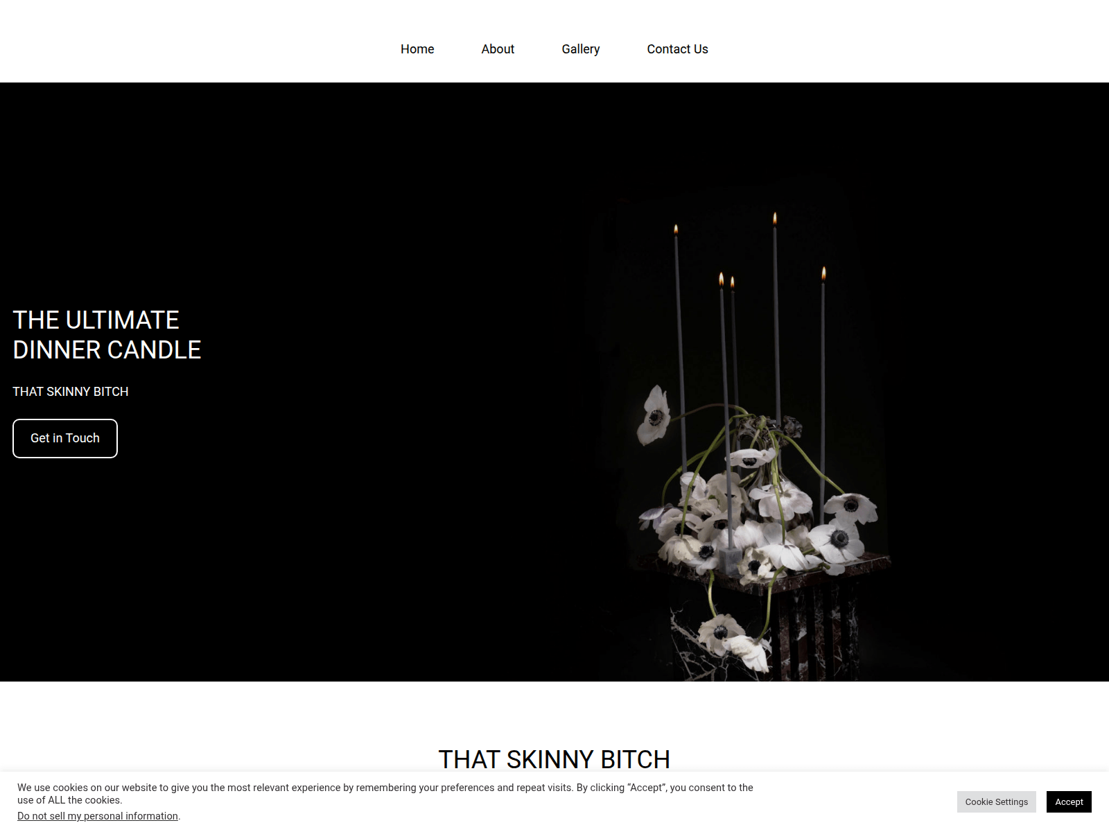 Screenshot of thatskinnybitch.co.za