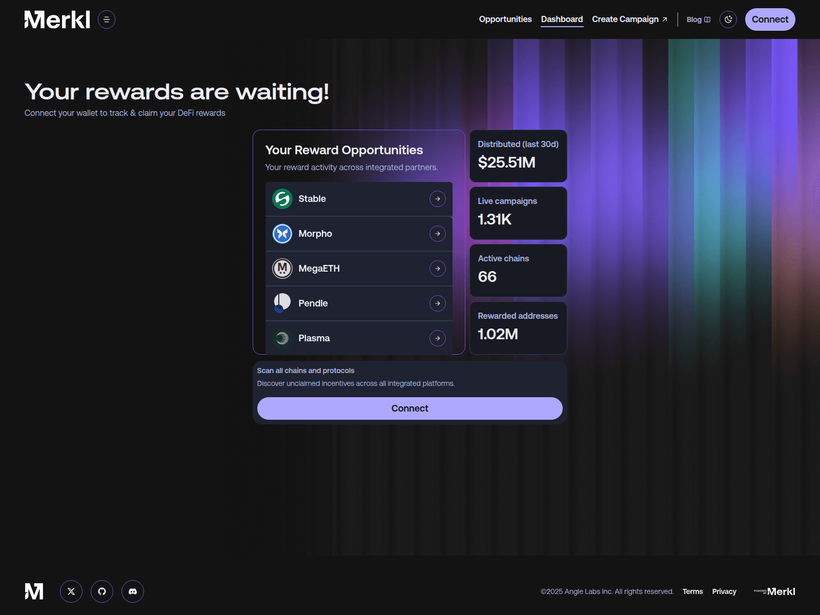 Screenshot of claim-merkl.xyz