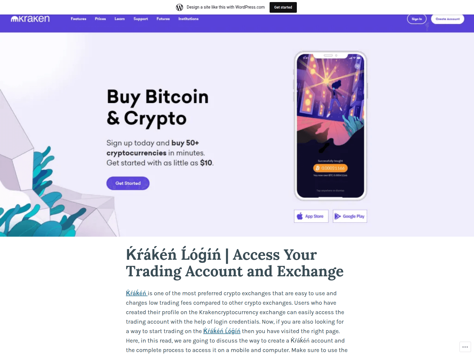Screenshot of ukkrakunlogin.wordpress.com