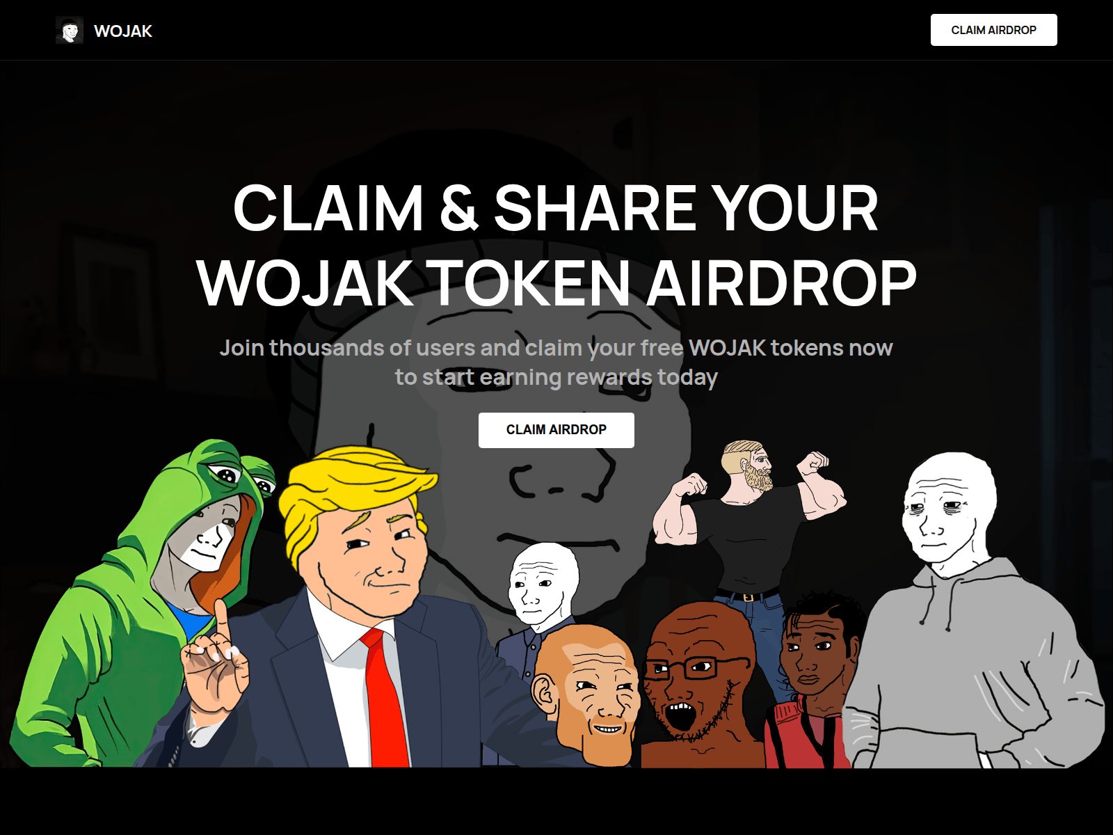 Screenshot of wojakmeme.net
