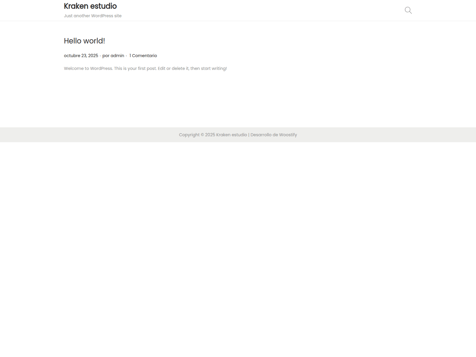 Screenshot of krakenestudio.com