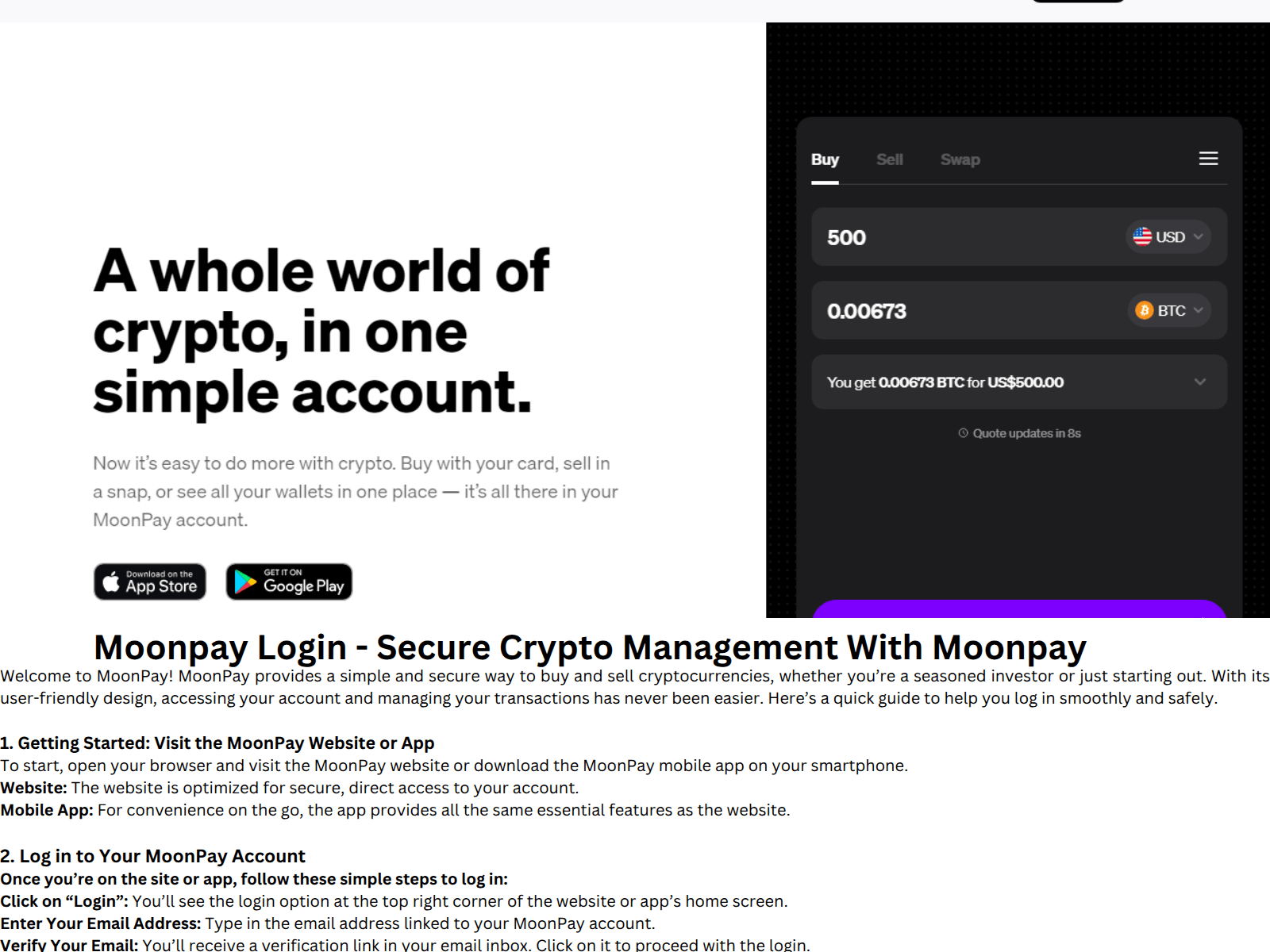 Screenshot of moonpay-login.my.canva.site