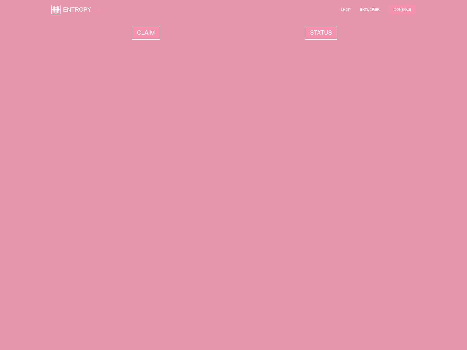 Screenshot of justentropy.xyz