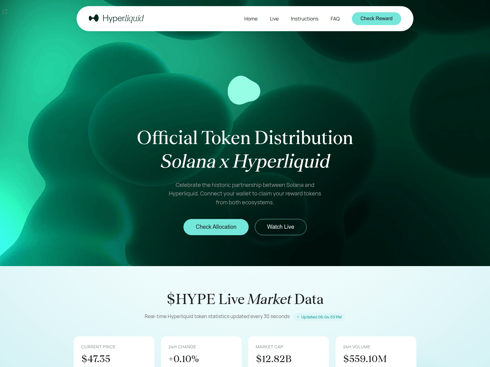 Screenshot of hyprliquid.net