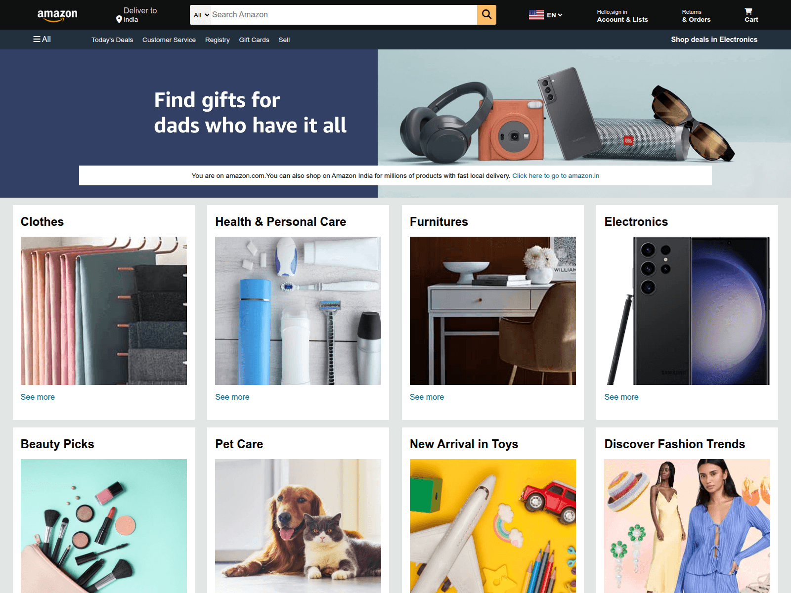 Screenshot of amazon-clone-snowy-seven.vercel.app