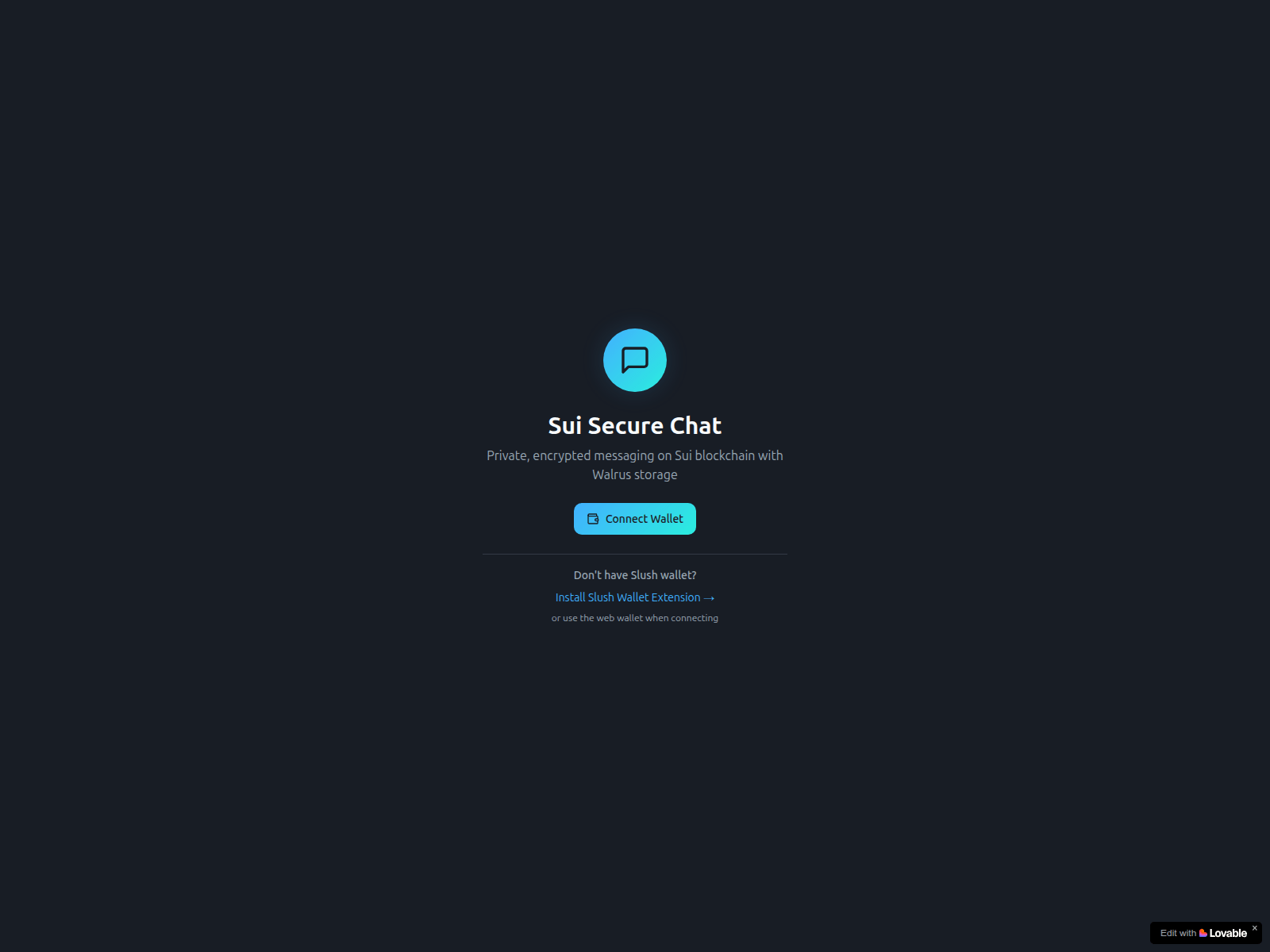 Screenshot of slushie.email