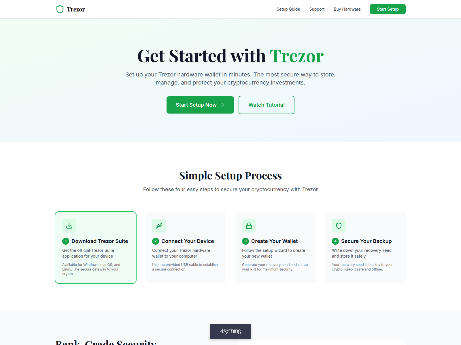 Screenshot of started-treozr-io.created.app