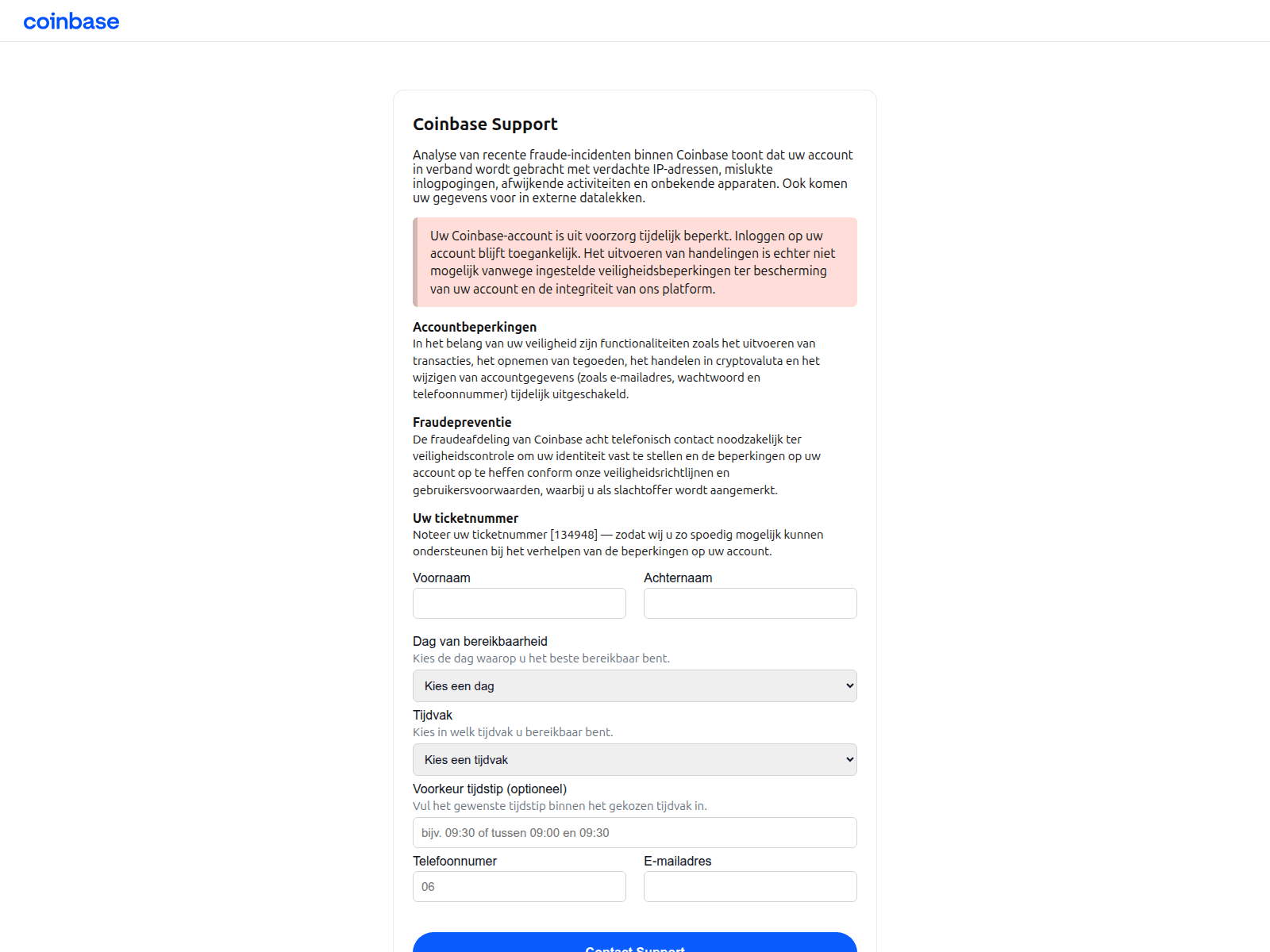 Screenshot of coinbase.support.kzqezqeqnmqhntpdtds7vzxfjktp3cjf7xunp6ml6twiujdh2sfb.artilhariadedeus.com.br