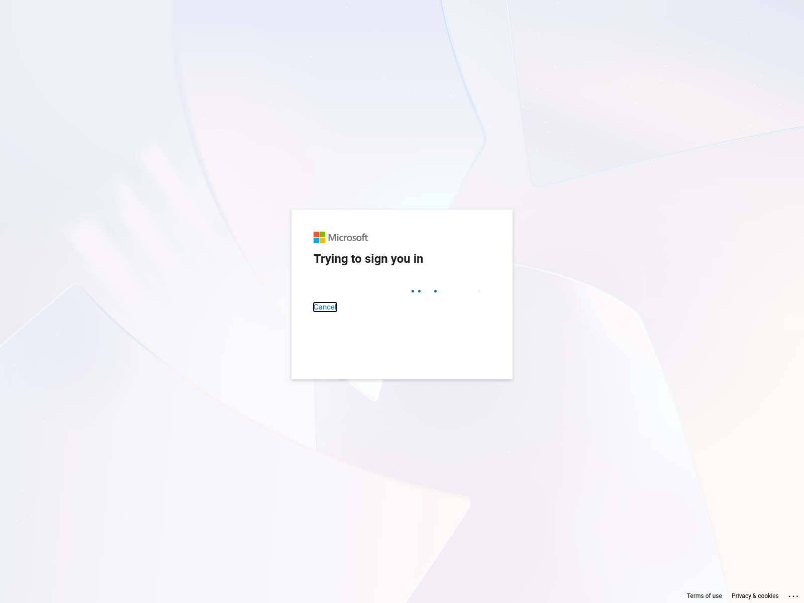 Screenshot of login.loginmicrosoftonline.uk