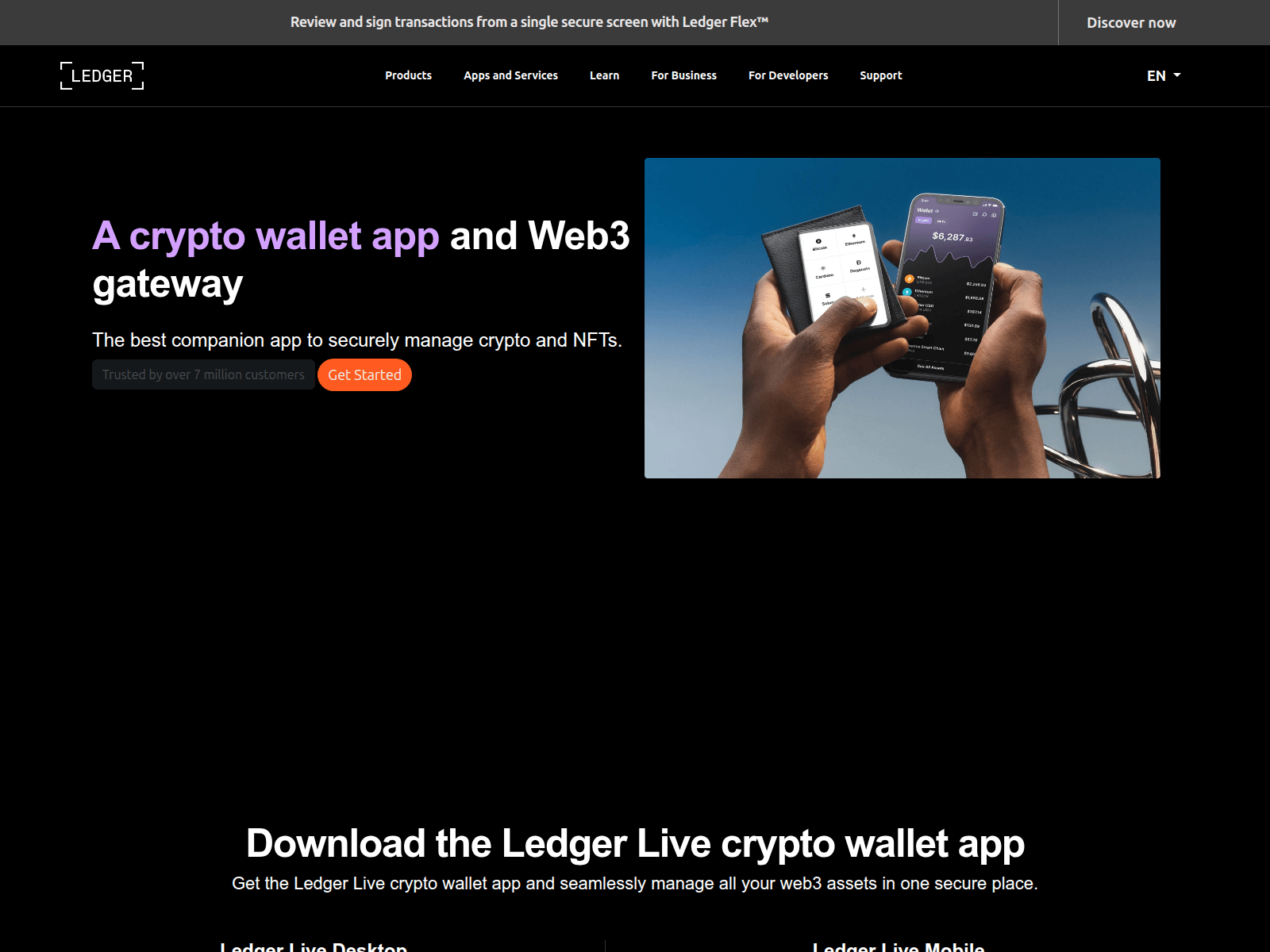 Screenshot of ledger-wallet-cdn.vercel.app