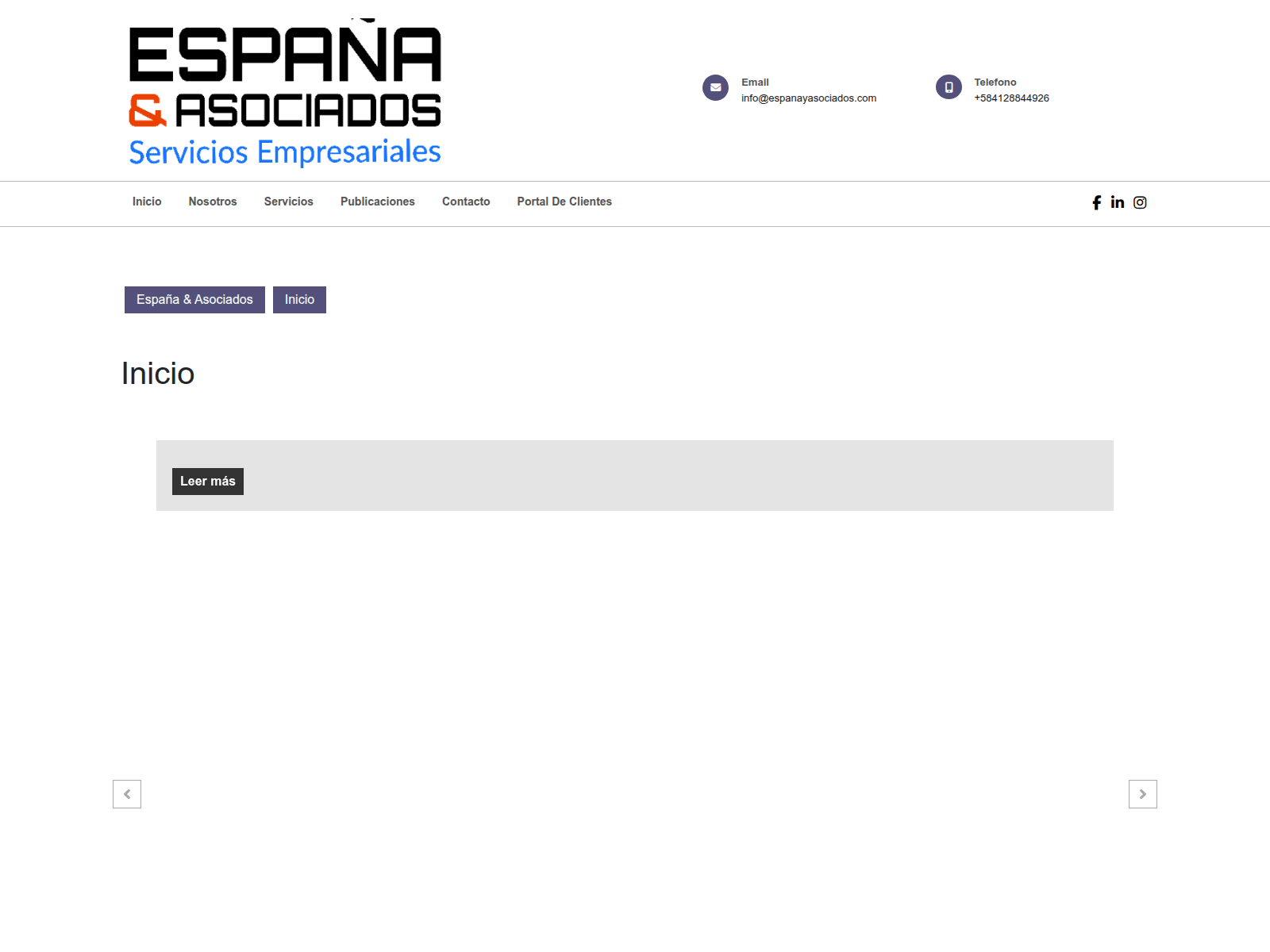 Screenshot of espanayasociados.com