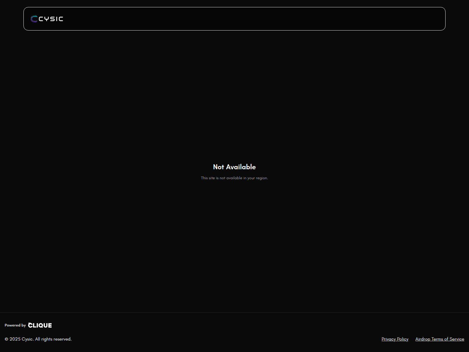 Screenshot of register.cysicfoundation.org