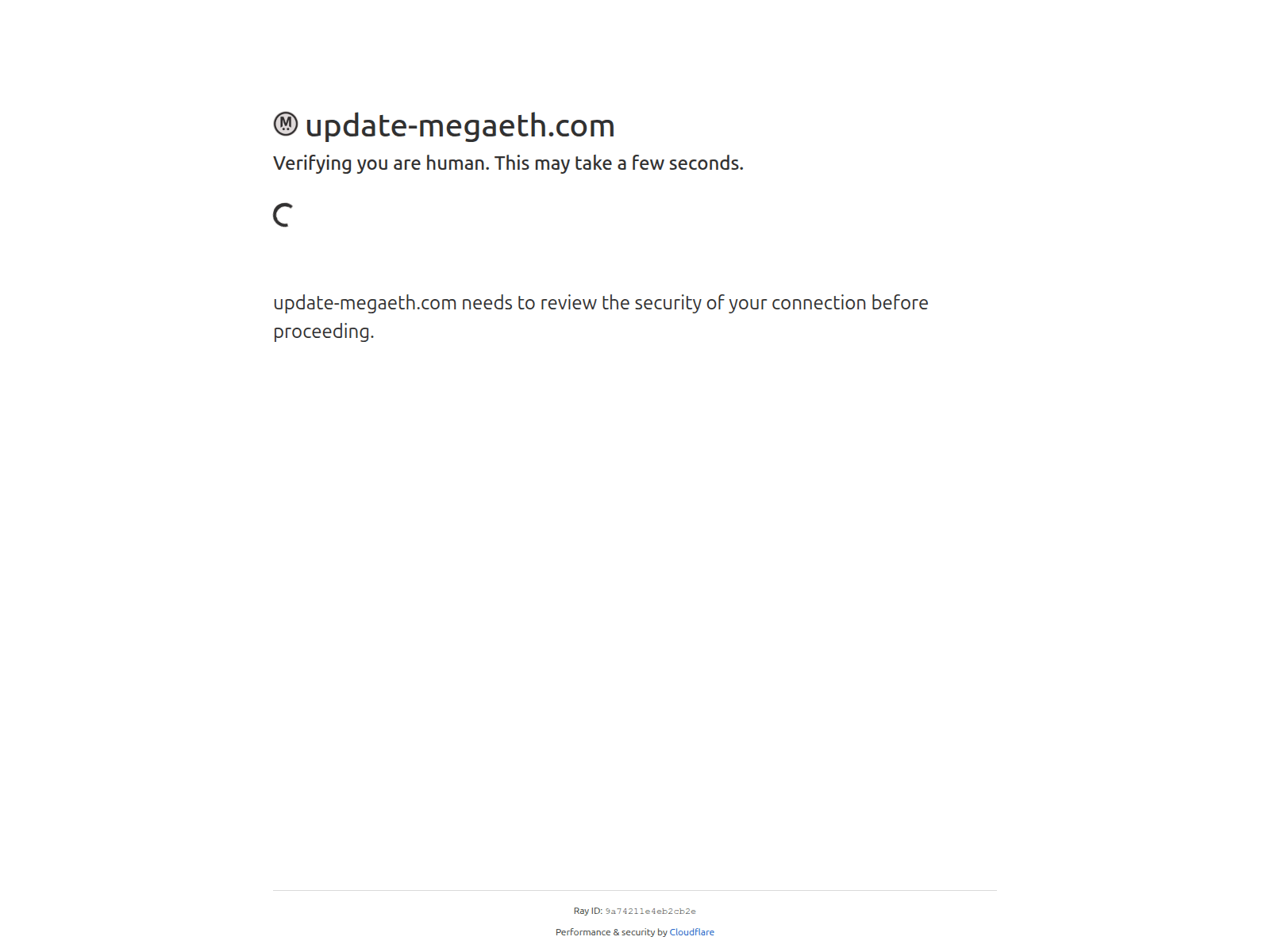 Screenshot of update-megaeth.com