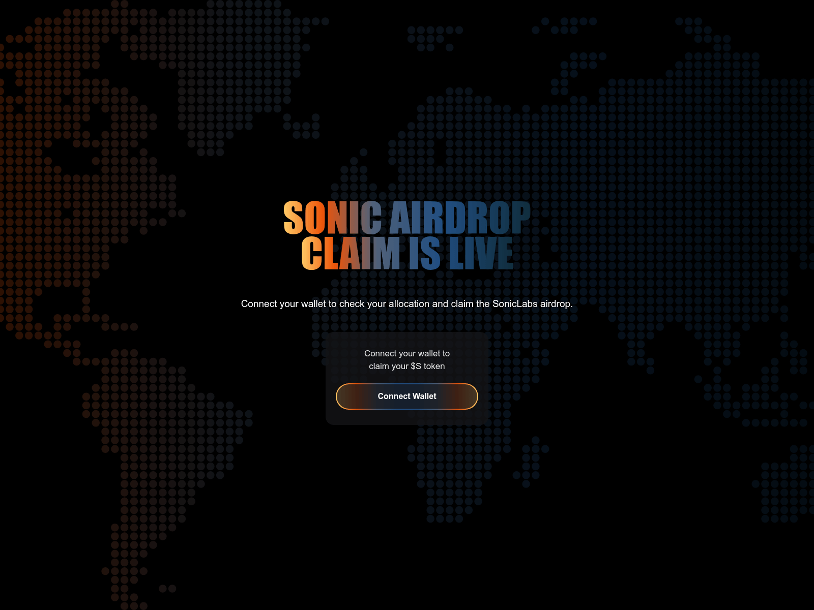 Screenshot of claim-sonic.pages.dev