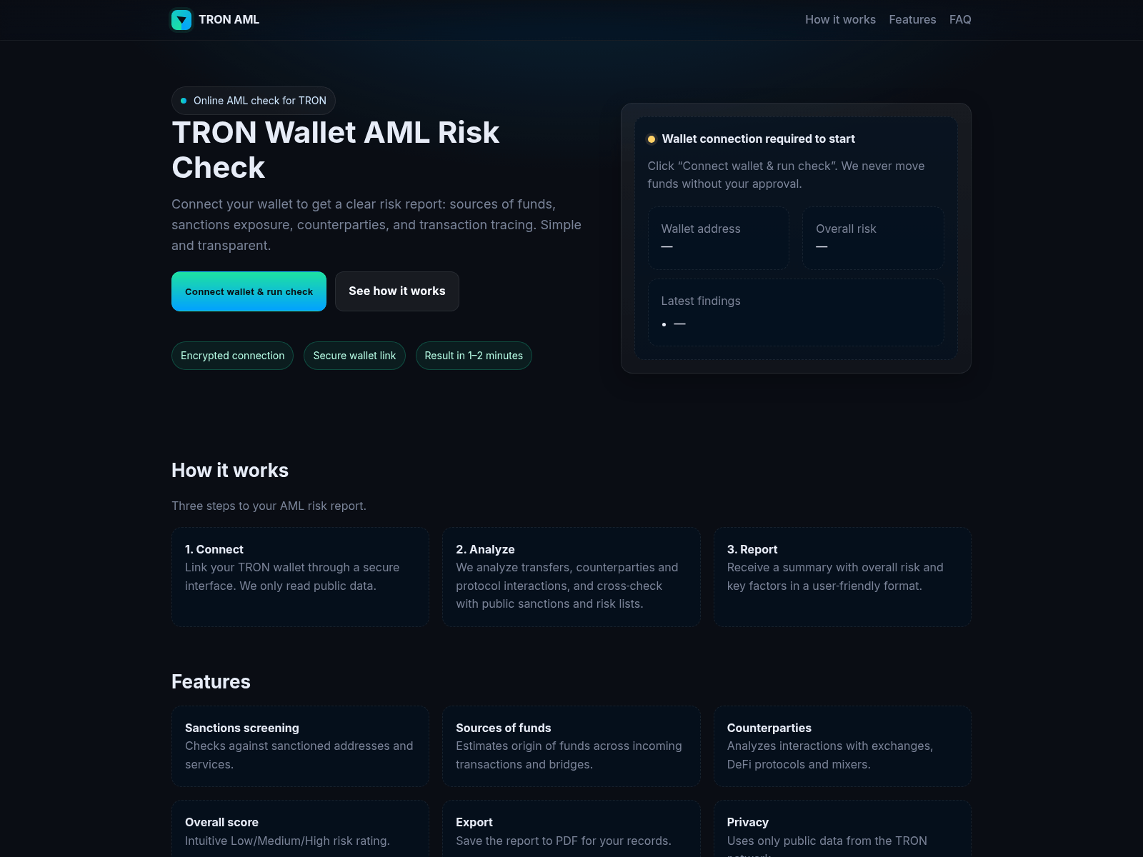 Screenshot of aml-safeusd.com