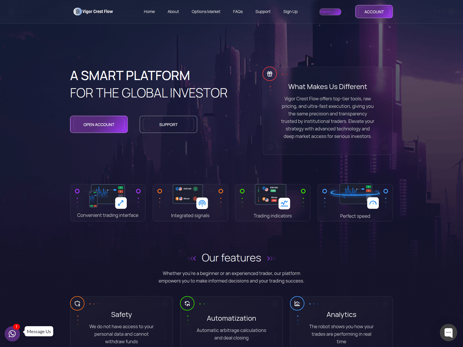 Screenshot of vigorcrestflow.com