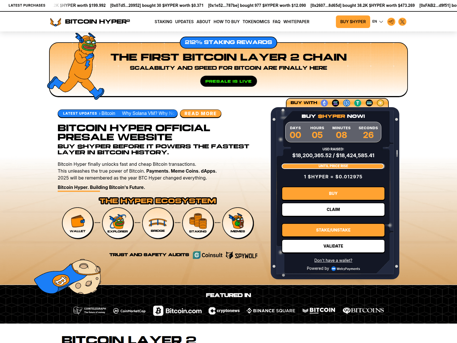 Screenshot of bitcoins-hyper.pages.dev