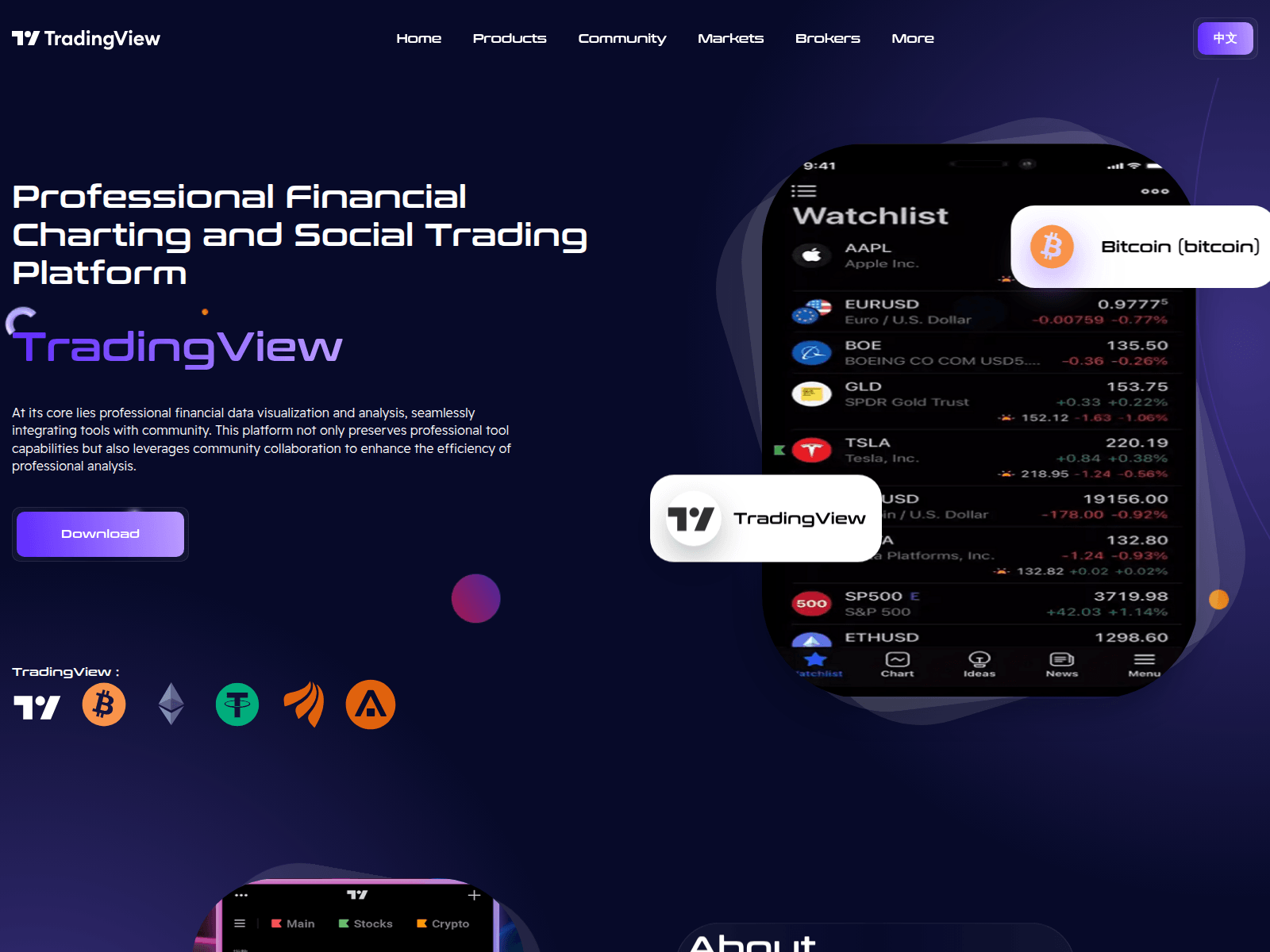 Screenshot of tv-tradingview.com