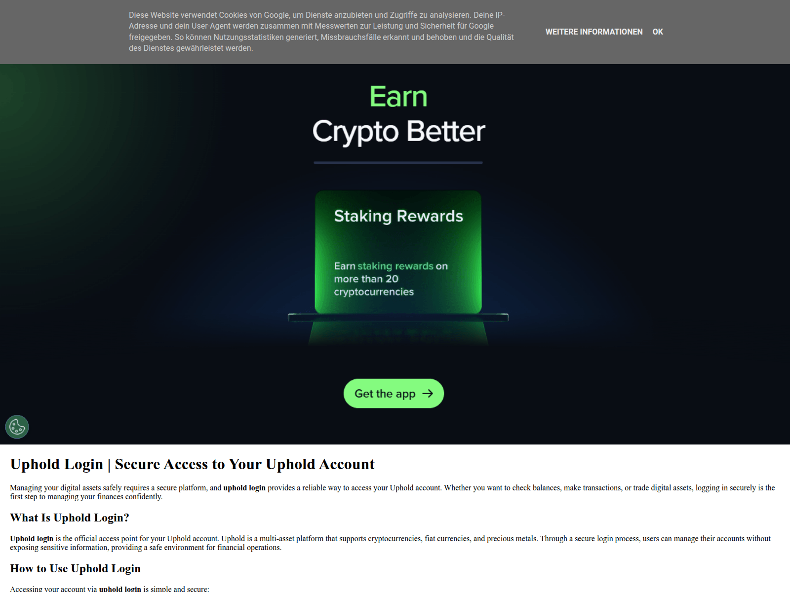 Screenshot of uphold-logiinnn.blogspot.com.cy