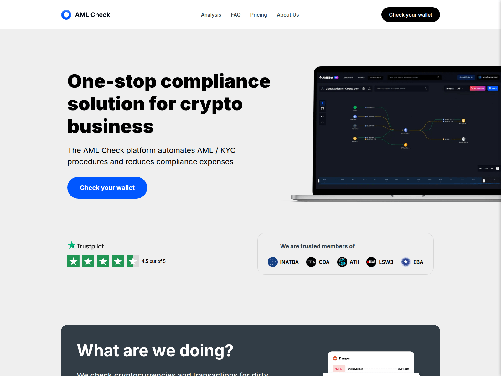 Screenshot of cryptoarml.com