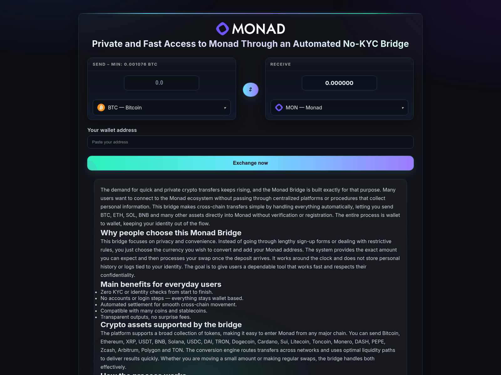 Screenshot of mon-bridges.com
