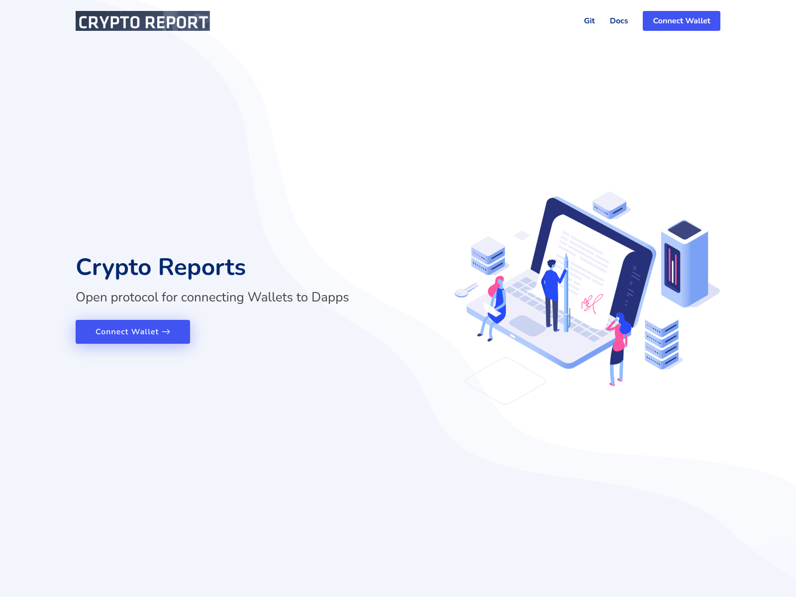 Screenshot of cryptoreporthub.com