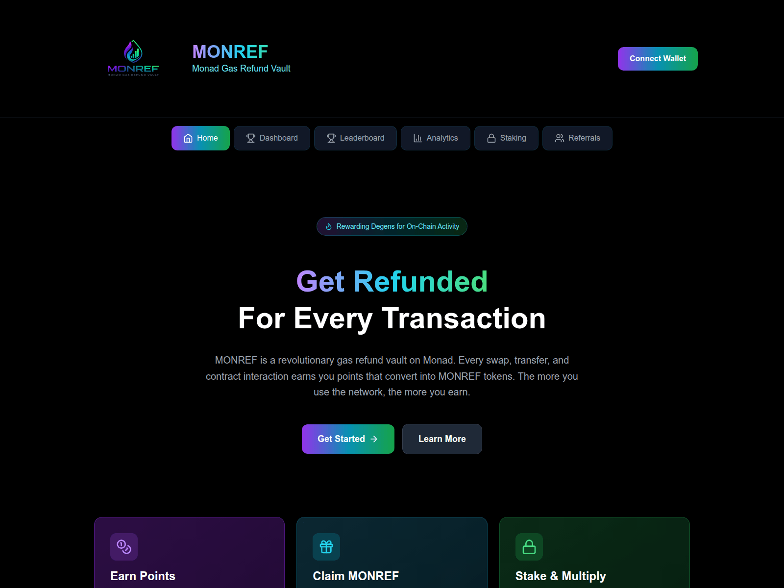 Screenshot of monref.xyz