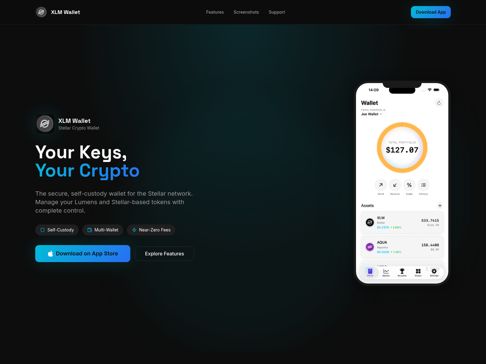 Screenshot of stellarwalletxlm.com