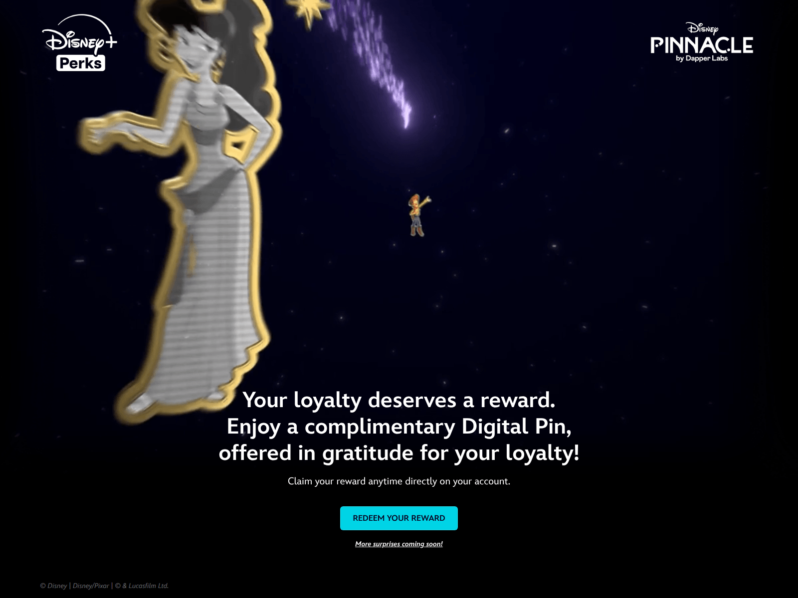 Screenshot of disneypinnacle.cromoyforma.pe