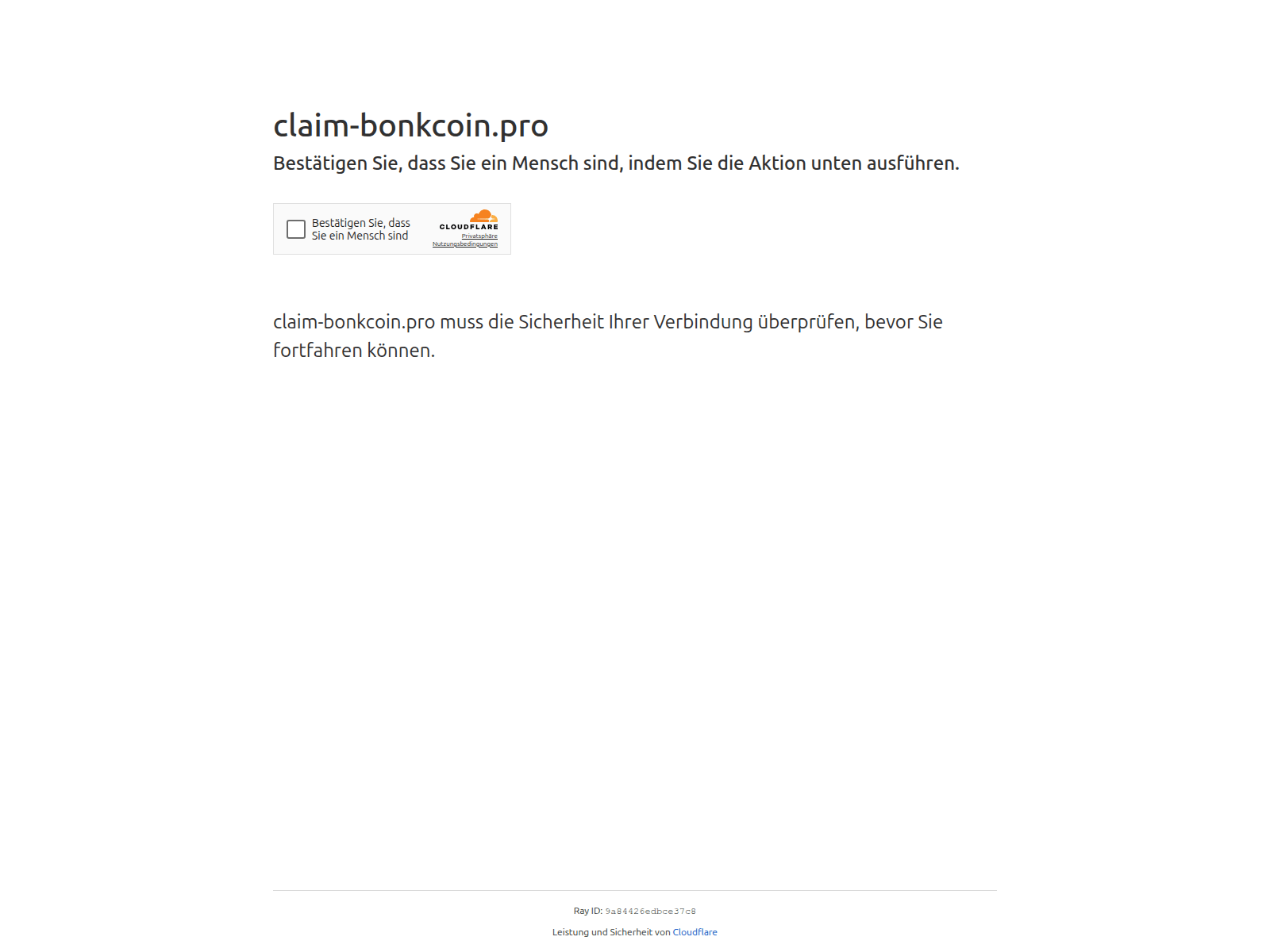 Screenshot of claim-bonkcoin.pro