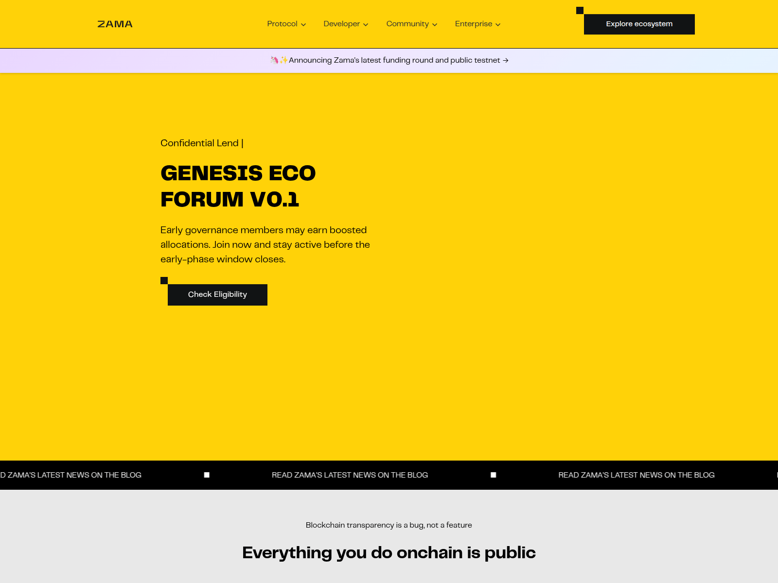 Screenshot of genesis-zama.org