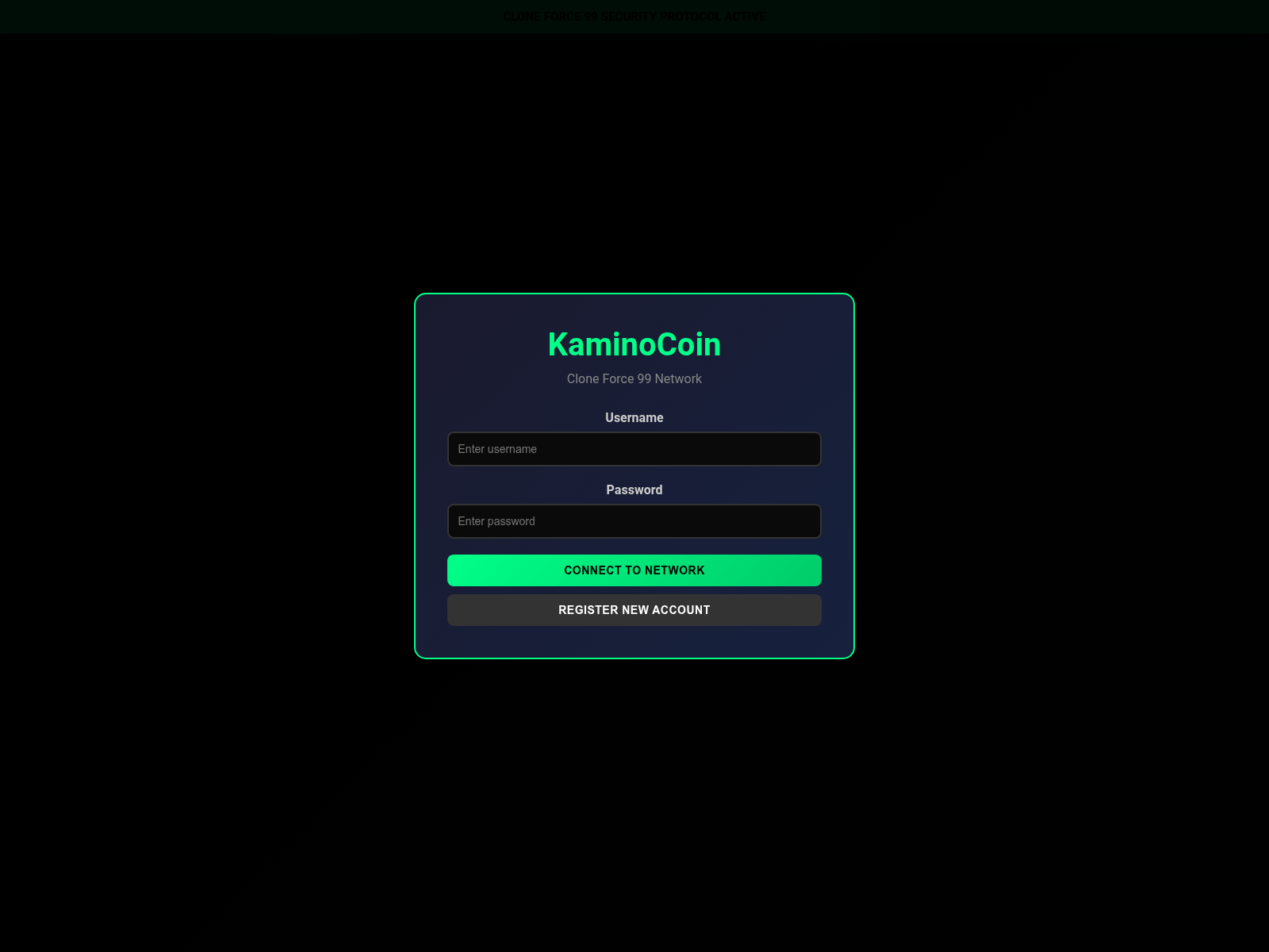 Screenshot of mail.kaminocoin.xyz