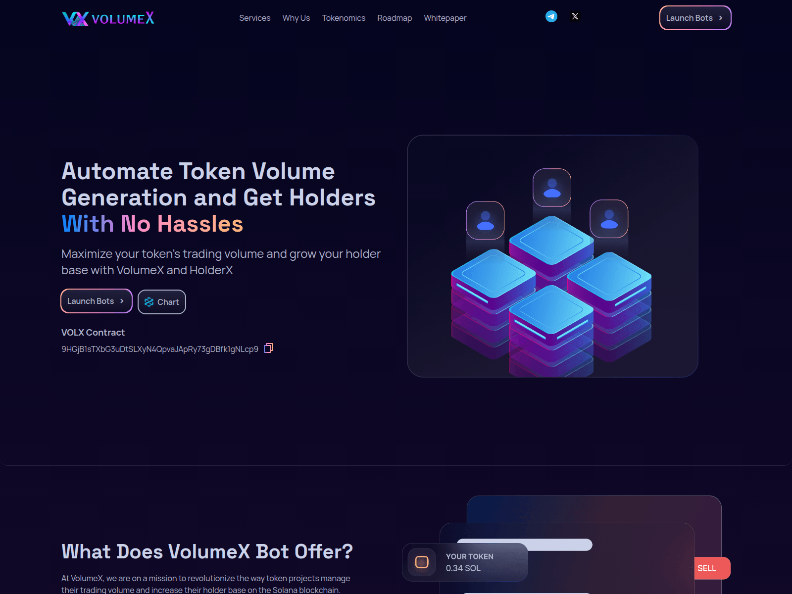 Screenshot of volumex.bot