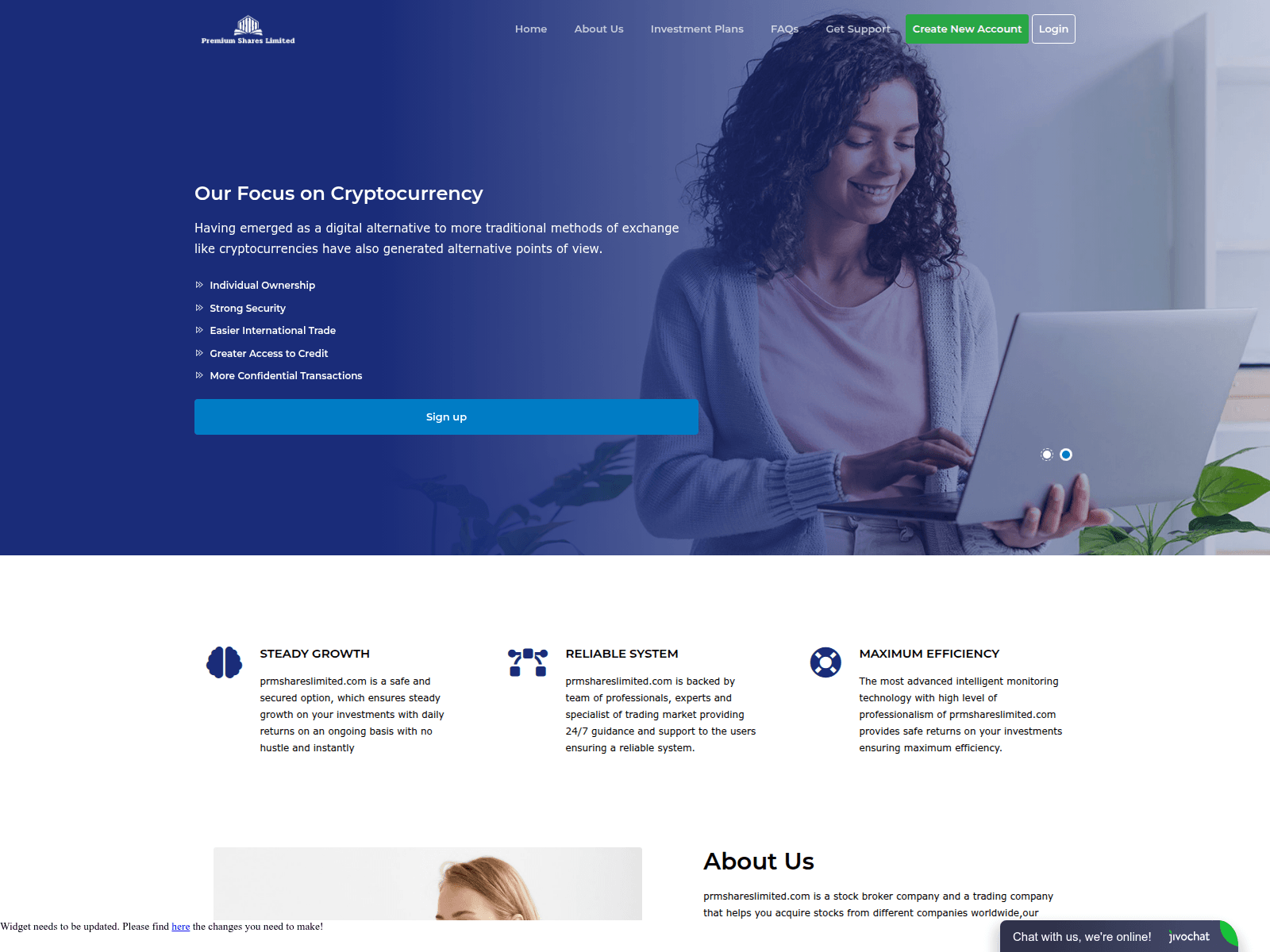 的截图 prmshareslimited.com