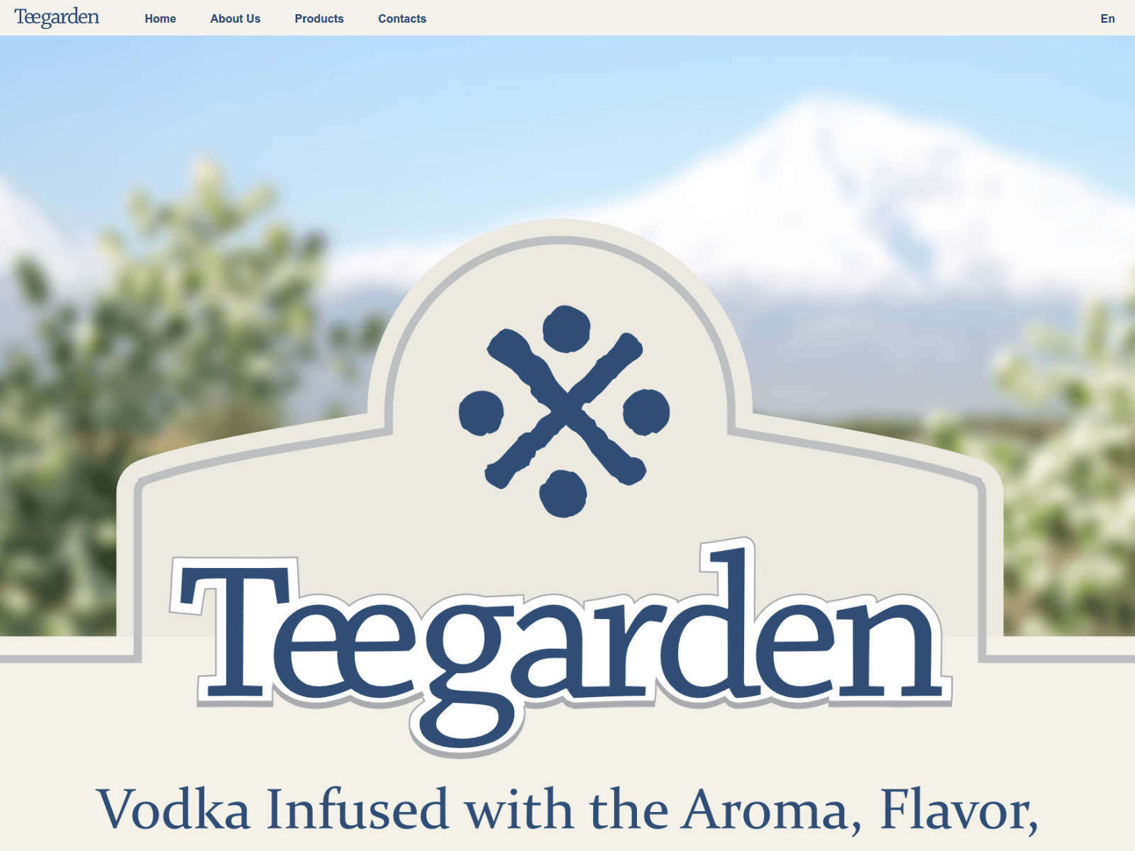 Screenshot of teegardenvodka.avromic.com