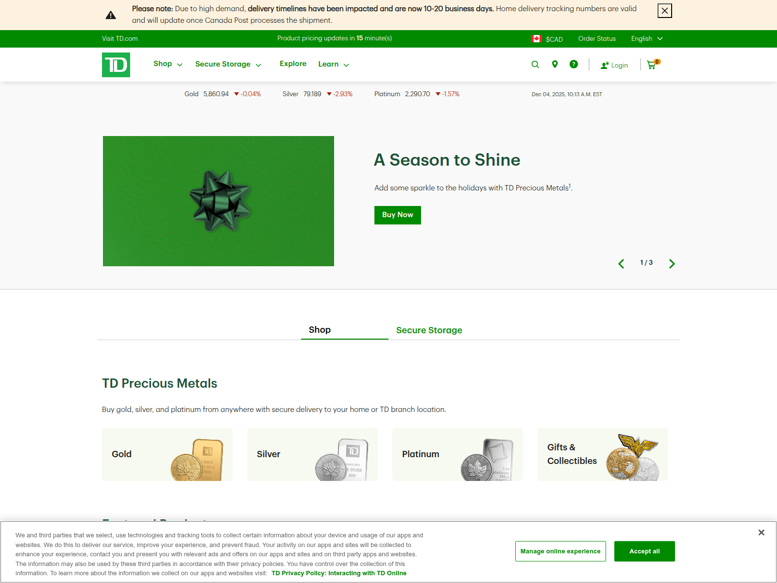 Screenshot of tds-ca-dpm-prod-live-frontend.tdse.now.hclsoftware.cloud