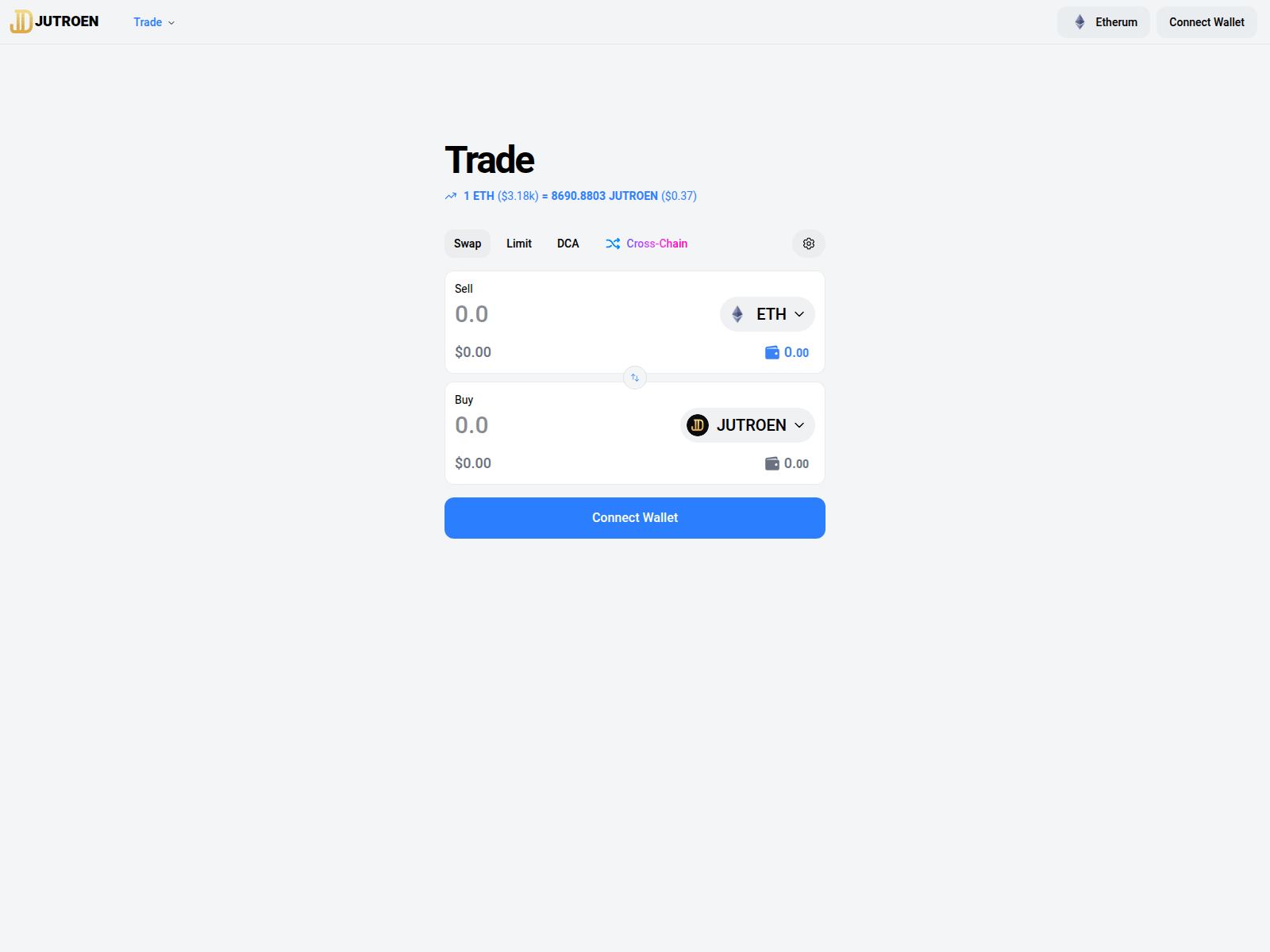 Screenshot of jutroen.com