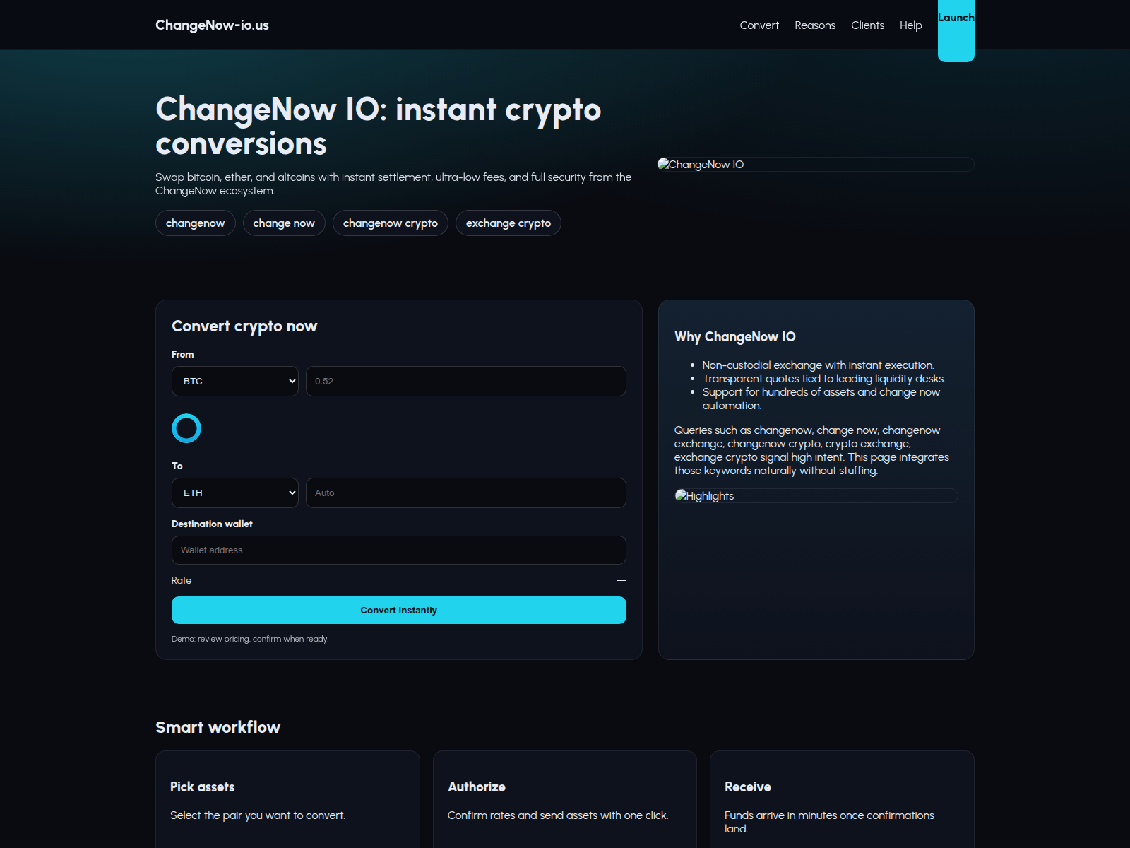 Screenshot of changenow-io.us