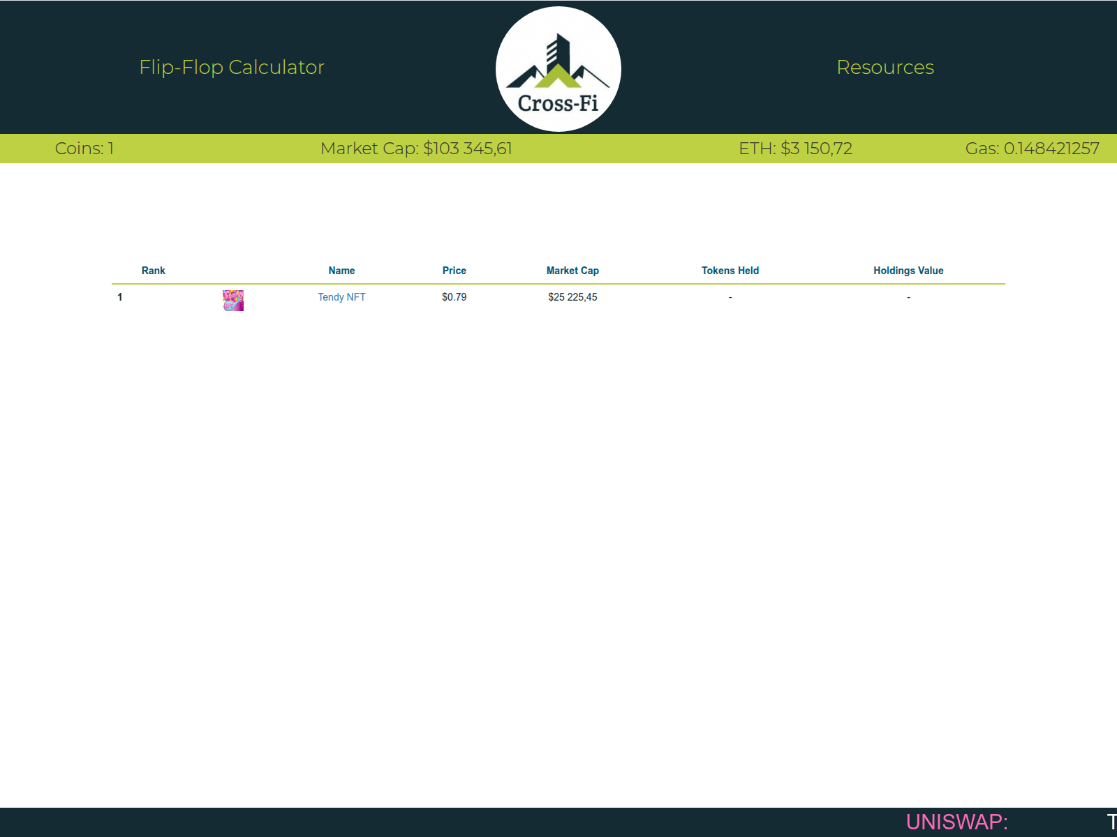 Screenshot of cross-fi.org
