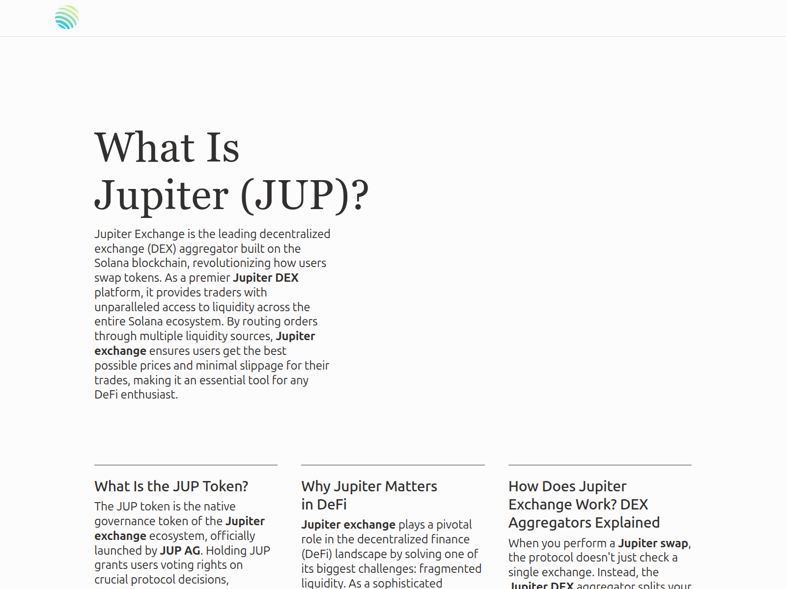 Screenshot of jupiter-dex.org