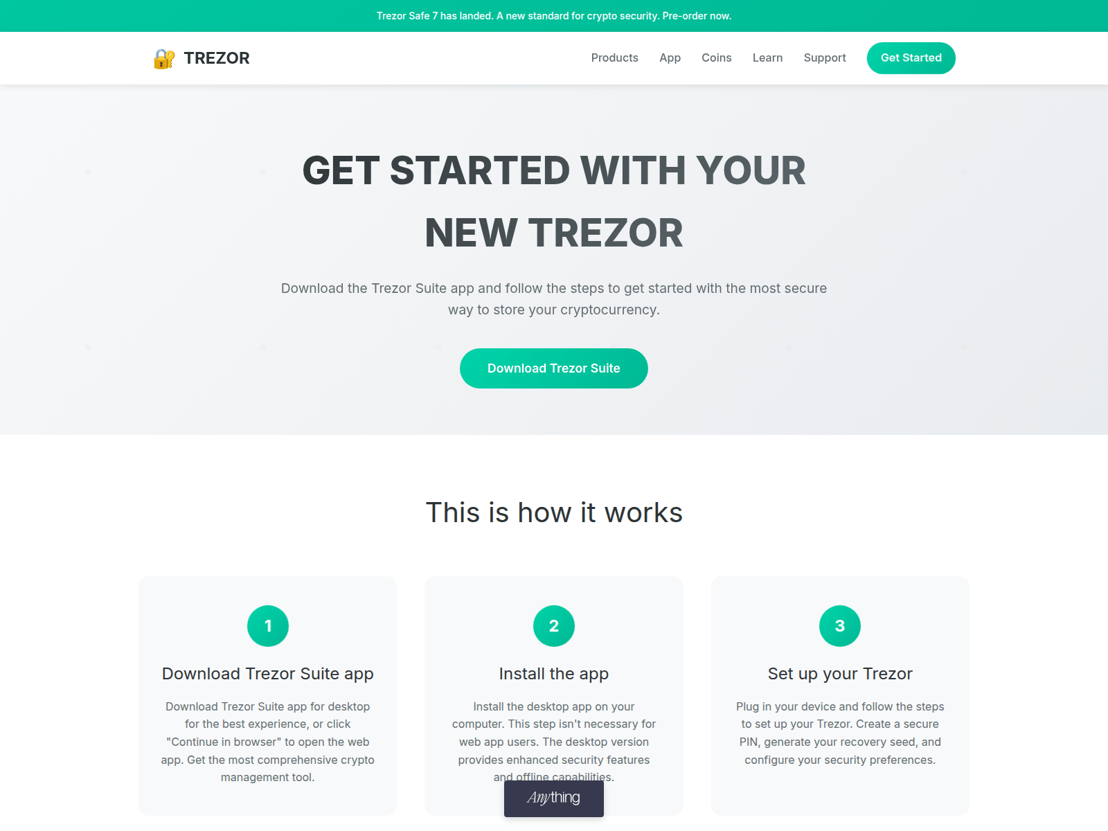Screenshot of setup-trez-en.created.app
