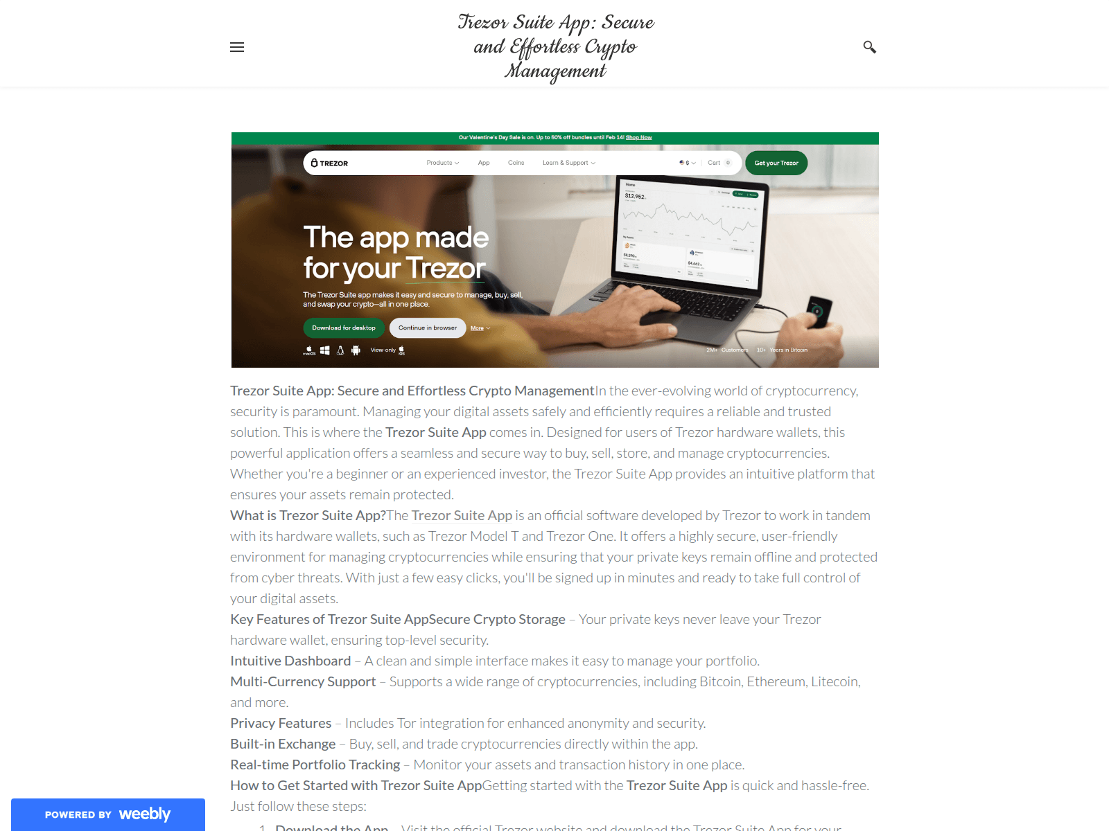Screenshot of trezersuiteapp.weebly.com
