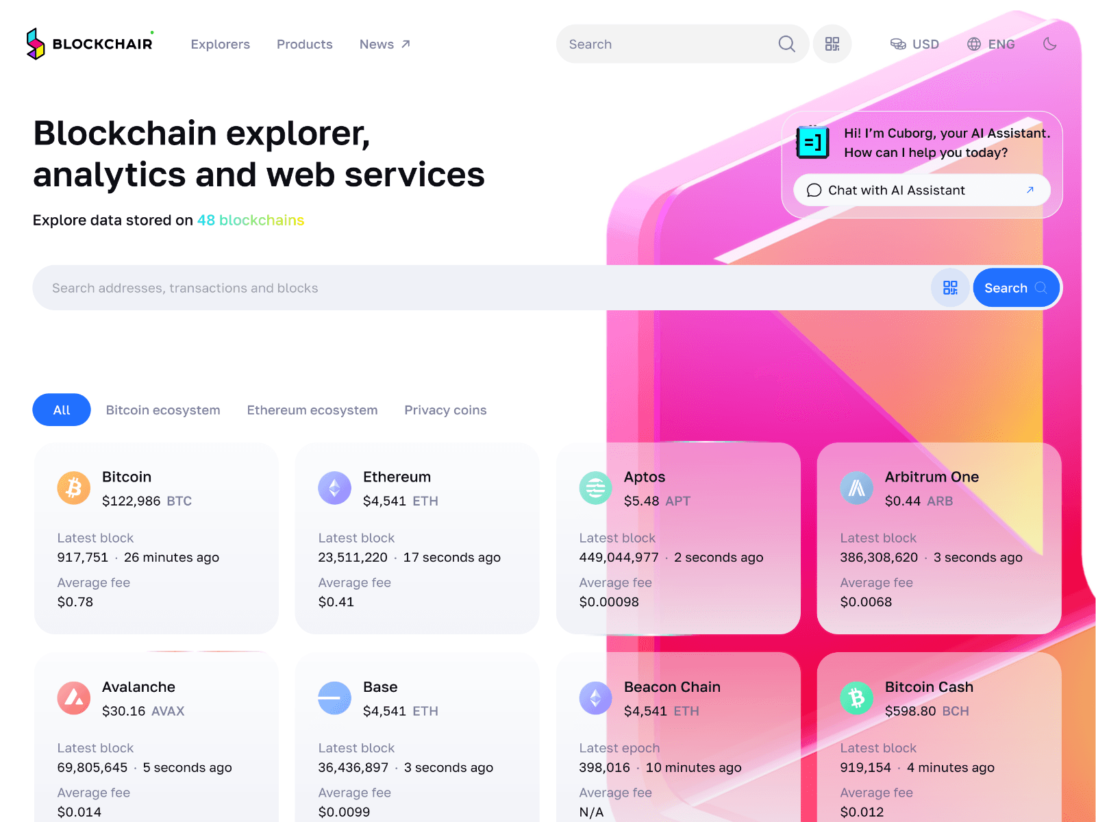 Forensic screenshot of blokcchair.github.io